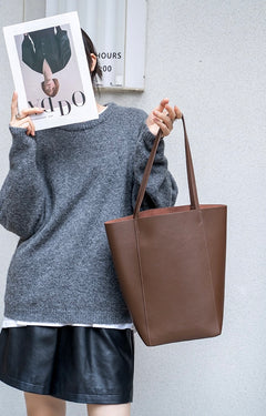Leather Shopper Bag Quiva