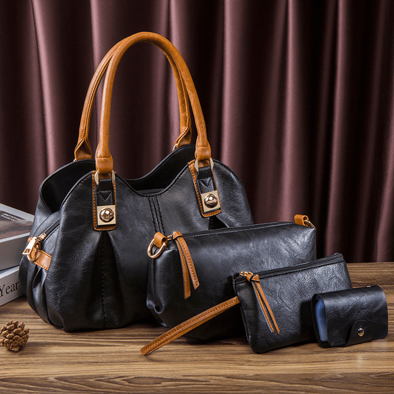 Сумка крос-боді Velmora Set 4 in 1 — чорний, фото 16