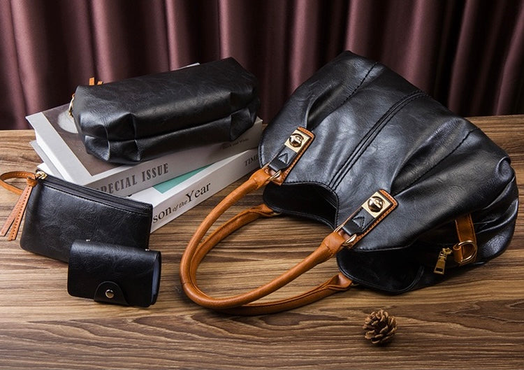 Сумка крос-боді Velmora Set 4 in 1 — чорний, фото 18