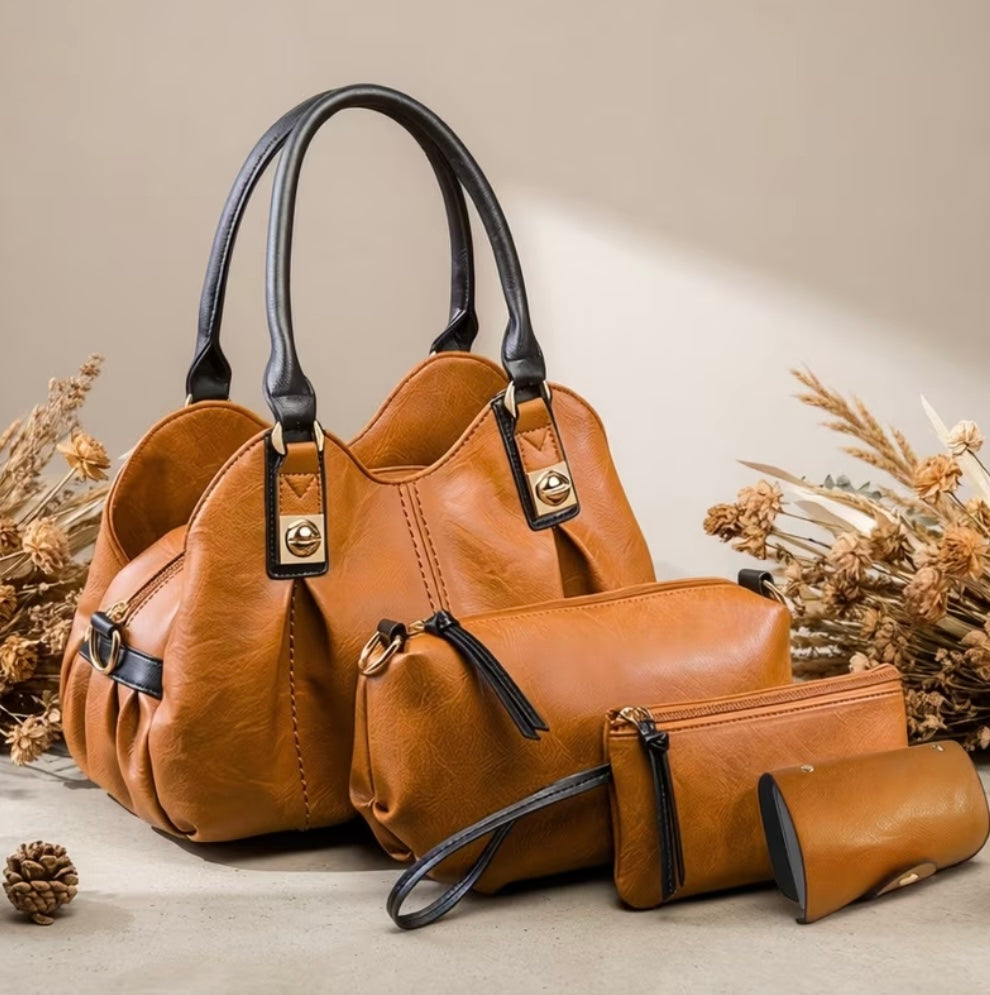 Сумка крос-боді Velmora Set 4 in 1 — помаранчевий, фото 10
