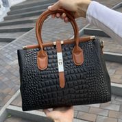 Женская кожаная акцентная сумка премиум, оранжевая, Soft Contrast 110219-orange фото 6