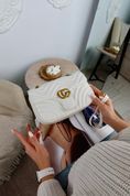 Сумочка женская кросс-боди в стиле известного бренда, Falorin, Белая 110041-white фото 4