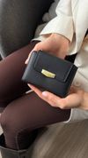 Жіночий гаманець із фактурного матеріалу, Fenix, чорний 110189-black фото 2