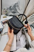 Сумочка жіноча крос-боді в оригінальному дизайні, Montise, Чорна 110071-black фото 12
