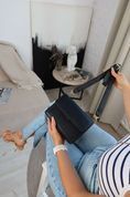 Стильная классическая кросс-боди сумка женская, Santorini, Черная 110014 фото 14