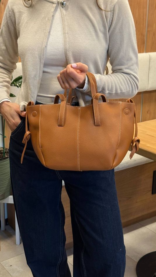 Жіноча сумка шопер з натуральної шкіри, Swilling, помаранчева 110174-orange фото