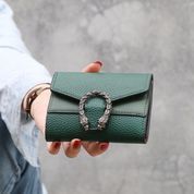 Жіночий зручний гаманець, Loreno, зелений 110160-green фото 9