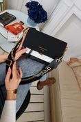 Сумка жіноча крос-боді, Sahara Luxe, Чорна 110004 фото 10