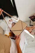 Женская кросс-боди сумка-конверт с тремя отделениями, Faleron, Бежева 110026 фото 7