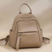 Женский кожаный рюкзак из мягкой кожи, Fencill, бежевый 110175-beige фото 2