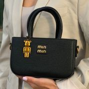 Кожаная сумка кросс-боди, Moniklins, черная 110158-black фото 6