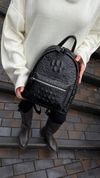 Женский рюкзак с тиснением под крокодил, Wailsils, черный 110205-black фото 5