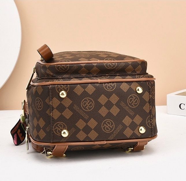 Стильный женский рюкзак, Selvery, коричневый 110200-brown фото