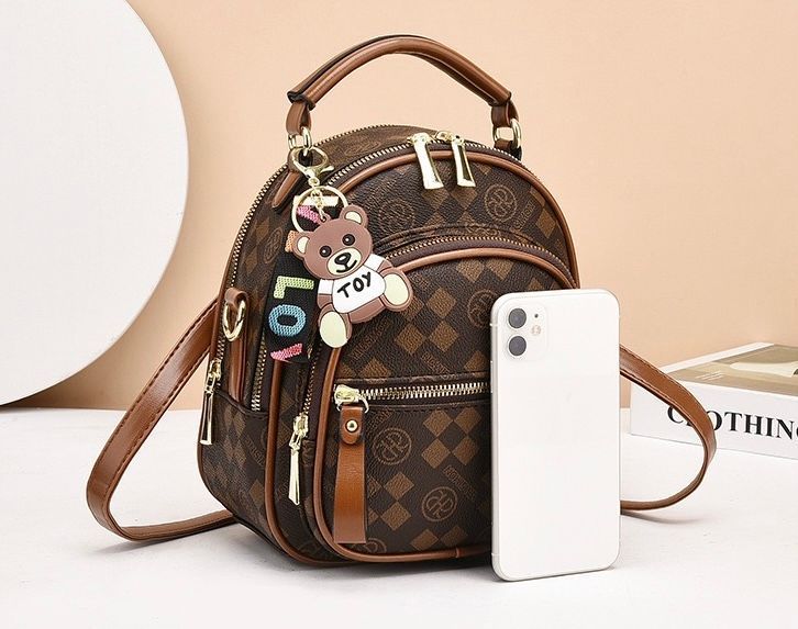Стильный женский рюкзак, Selvery, коричневый 110200-brown фото