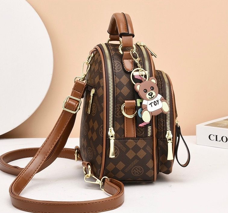 Стильный женский рюкзак, Selvery, коричневый 110200-brown фото