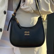 Жіноча класична модель сумочка багет, Polerios, чорна 110206-black фото 6