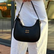 Жіноча класична модель сумочка багет, Polerios, чорна 110206-black фото 9