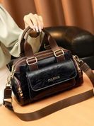 Женская объемная компактная сумка, черная, Faling 110209-black фото 11