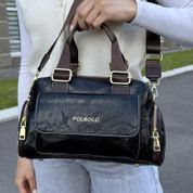 Женская объемная компактная сумка, черная, Faling 110209-black фото 3