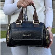 Женская объемная компактная сумка, черная, Faling 110209-black фото 7