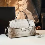 Женская кожаная сумка в лаконичном стиле, бежевая, Velora Minimal 110211-beige фото 5