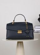 Женская кожаная сумка в лаконичном стиле, черная, Velora Minimal 110211-black фото 14