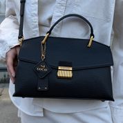Женская кожаная сумка в лаконичном стиле, черная, Velora Minimal 110211-black фото 5