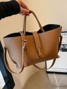 Сумка кожаная женская кросс боди, Starplink, оранжевая 110157-orange фото 4