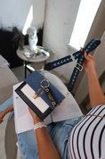 Сумка женская кросс-боди с двумя ремешками, Hudson, Синяя 110008-blue фото 2