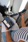 Сумка женская кросс-боди с двумя ремешками, Hudson, Синяя 110008-blue фото 1