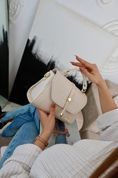 Сумка шкіряна жіноча крос-боді, Lorin Біла 110109-white фото 8