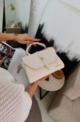 Сумка шкіряна жіноча крос-боді, Lorin Біла 110109-white фото 4