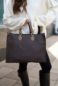 Сумка шопер жіноча, Silven Коричнева 110123-brown фото 2