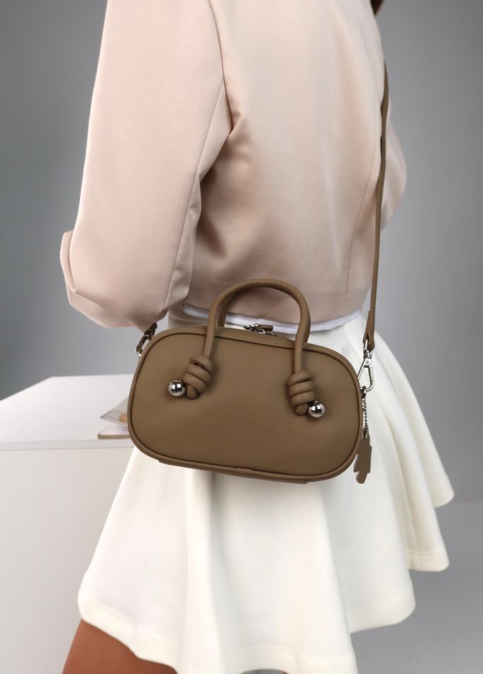 Сумка кожаная женская премиум, Livano Бежевая 110141-beige фото