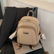 Женский рюкзак из фактурной ткани, Forex, бежевый 110182-beige фото 2