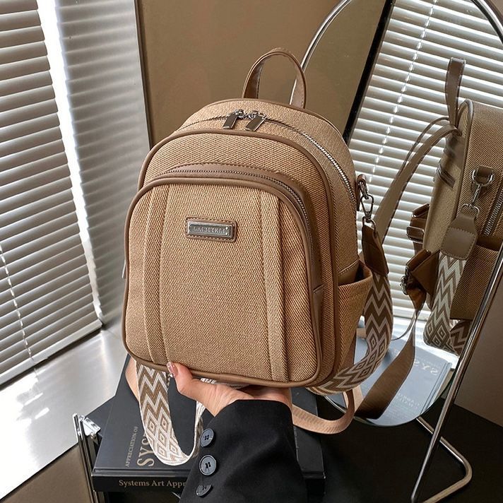 Женский рюкзак из фактурной ткани, Forex, бежевый 110182-beige фото