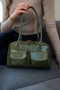 Крос-боді сумка жіноча, Clore Зелена 110125-green фото 4