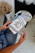 Сумка жіноча крос-боді з трендовою фурнітурою та ланцюжком, Lori, Біла 110083-white фото 7