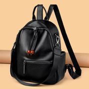 Женский кожаный рюкзак с трендовым дизайном, Molnins, черный 110197-black фото 2