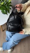 Жіночий компактний рюкзак, Mellins, чорний 110155-black фото 4