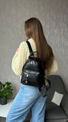 Жіночий компактний рюкзак, Mellins, чорний 110155-black фото 2
