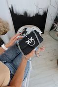Сумка жіноча крос-боді з трендовою фурнітурою та ланцюжком, Lori, Чорна 110084 фото 3