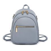Классический кожаный рюкзак, Zilano, Голубой 110124-blue фото 13