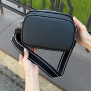 Комплектная женская кожаная сумка-кроссбоди, черная, Velora Compact 110218 фото 6