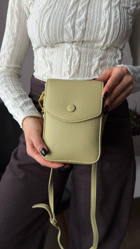 Женская сумка кроссбоди, Smallers, зеленая 110169-green фото