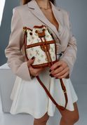 Сумка жіноча крос-боді з регульованим ремінцем, Mirella, біло-рижа 110129-white-red фото 5