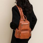 Женский рюкзак, сочетающий стиль, Falimo, оранжевый 110201-orange фото 14