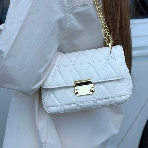 Стильна та зручна крос-боді сумочка жіноча, Celina, Біла 110064-white фото